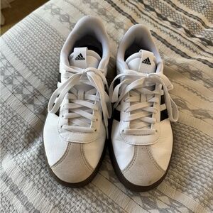 Adidas Classic White and Black Sneakers